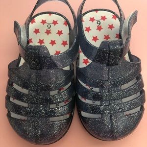 Jelly sandals with lights